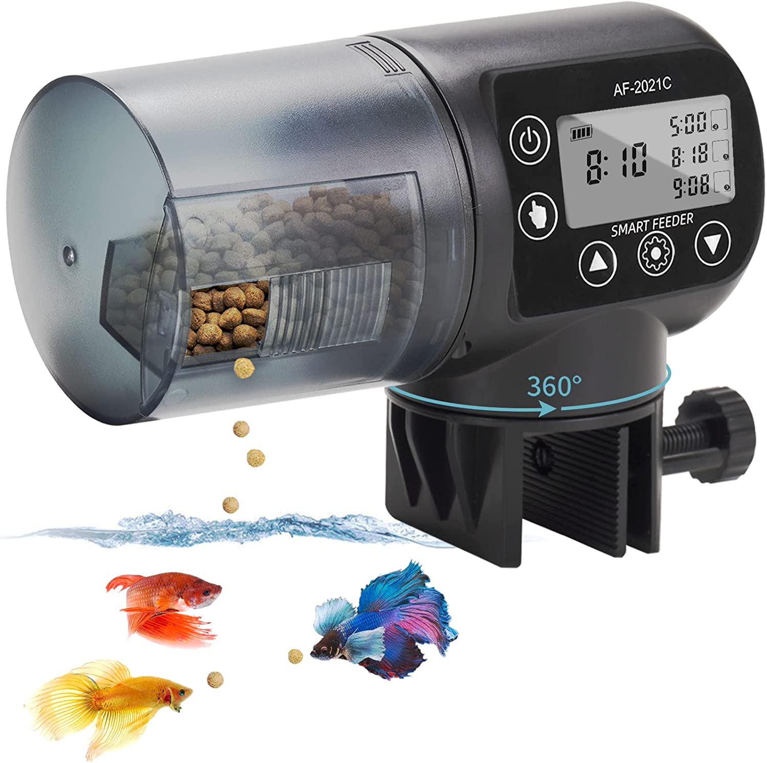 Easy Programmable Fish Feeder Automatic Dispenser for Fish Tank 
