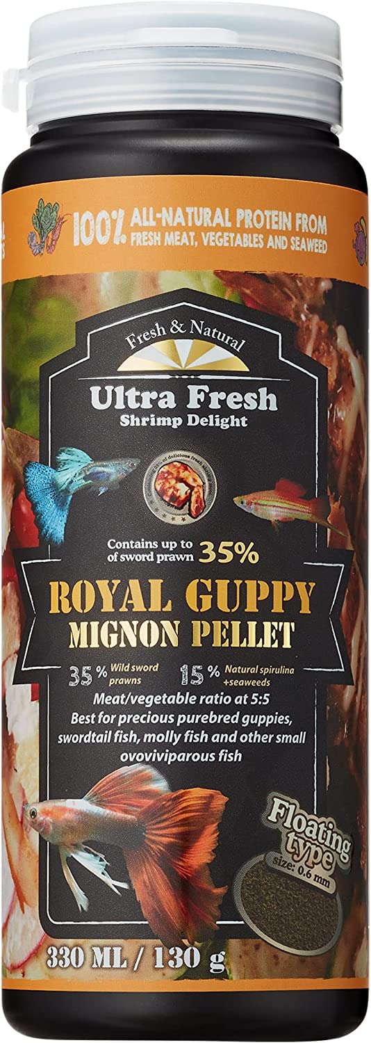 Ultra Fresh - Royal Guppy Mignon Pellet, natural betta fish food