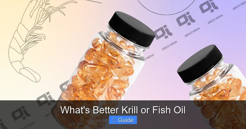 What's Better Krill or Fish Oil