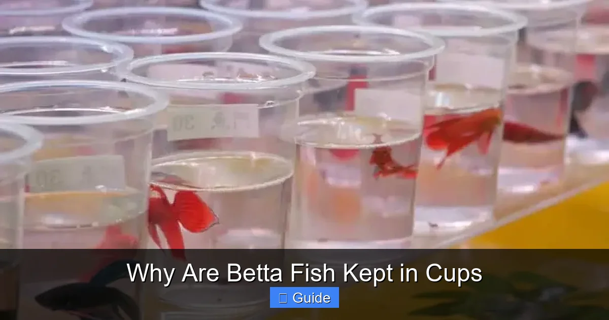 Why Are Betta Fish Kept in Cups