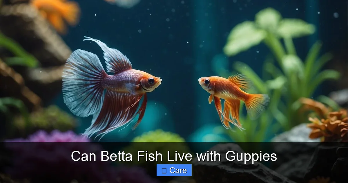 Can Betta Fish Live with Guppies