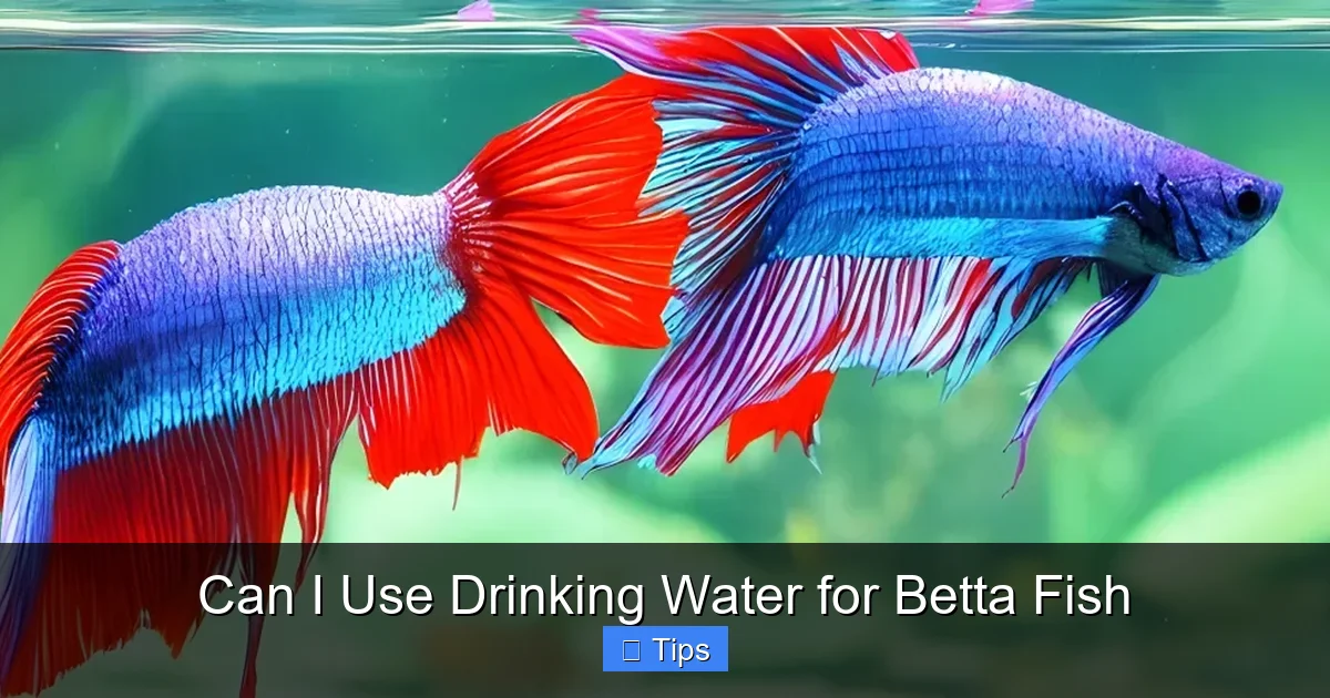Can I Use Drinking Water for Betta Fish