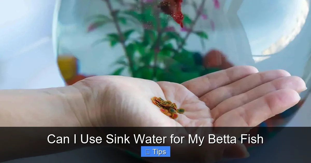 Can I Use Sink Water for My Betta Fish