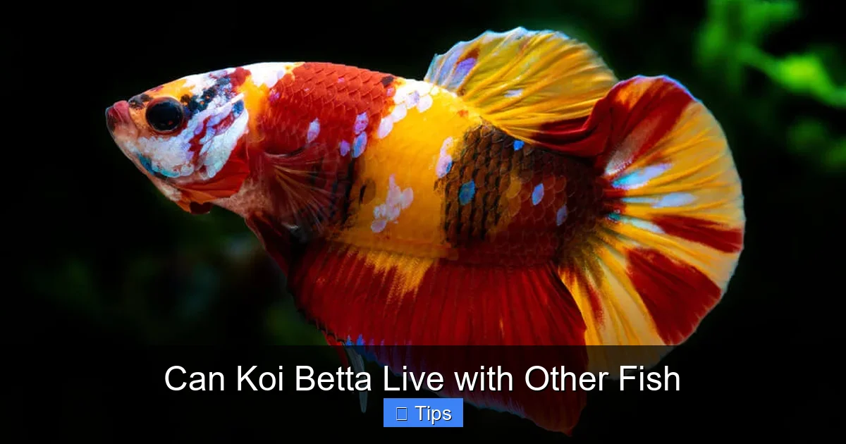 Can Koi Betta Live with Other Fish