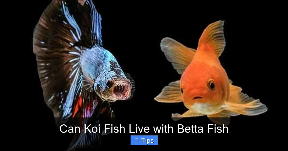 Can Koi Fish Live with Betta Fish