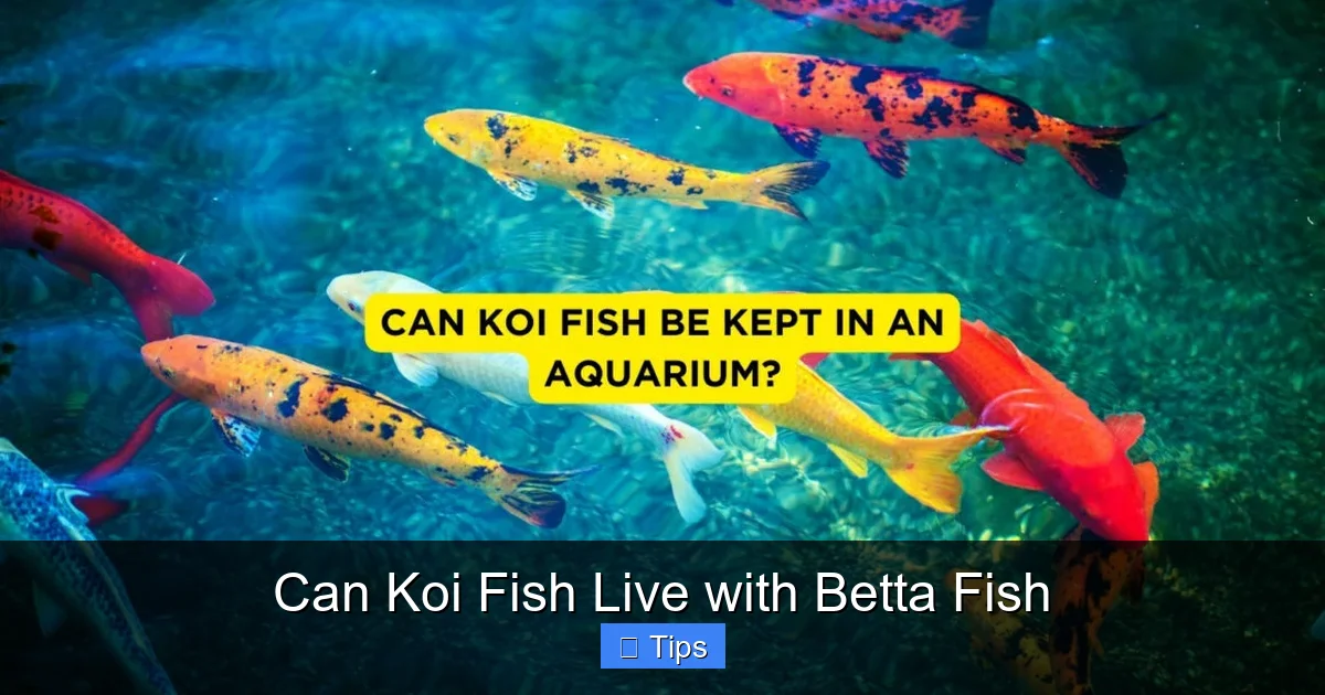 Can Koi Fish Live with Betta Fish