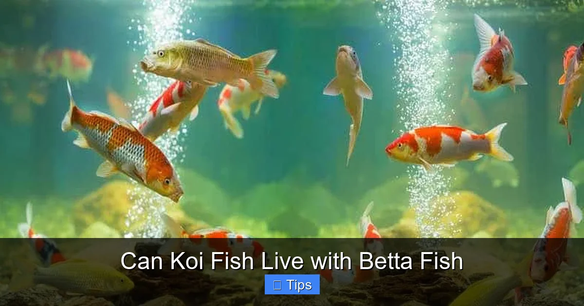 Can Koi Fish Live with Betta Fish