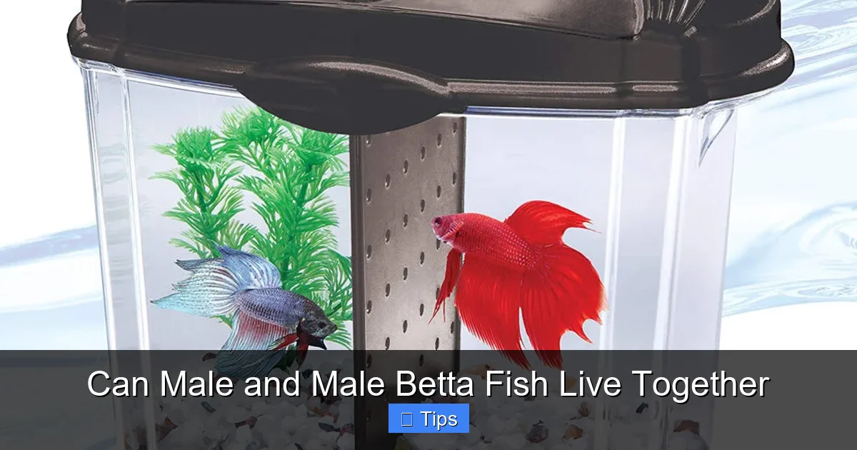 Can Male and Male Betta Fish Live Together