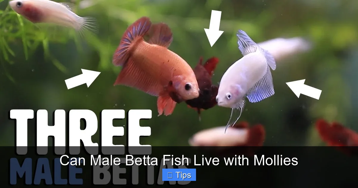 Can Male Betta Fish Live with Mollies