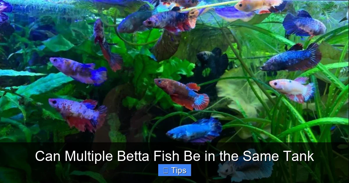 Can Multiple Betta Fish Be in the Same Tank