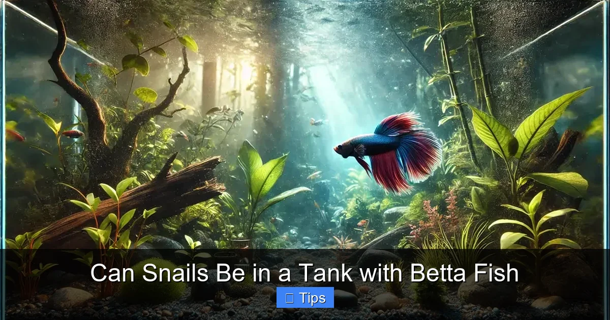 Can Snails Be in a Tank with Betta Fish