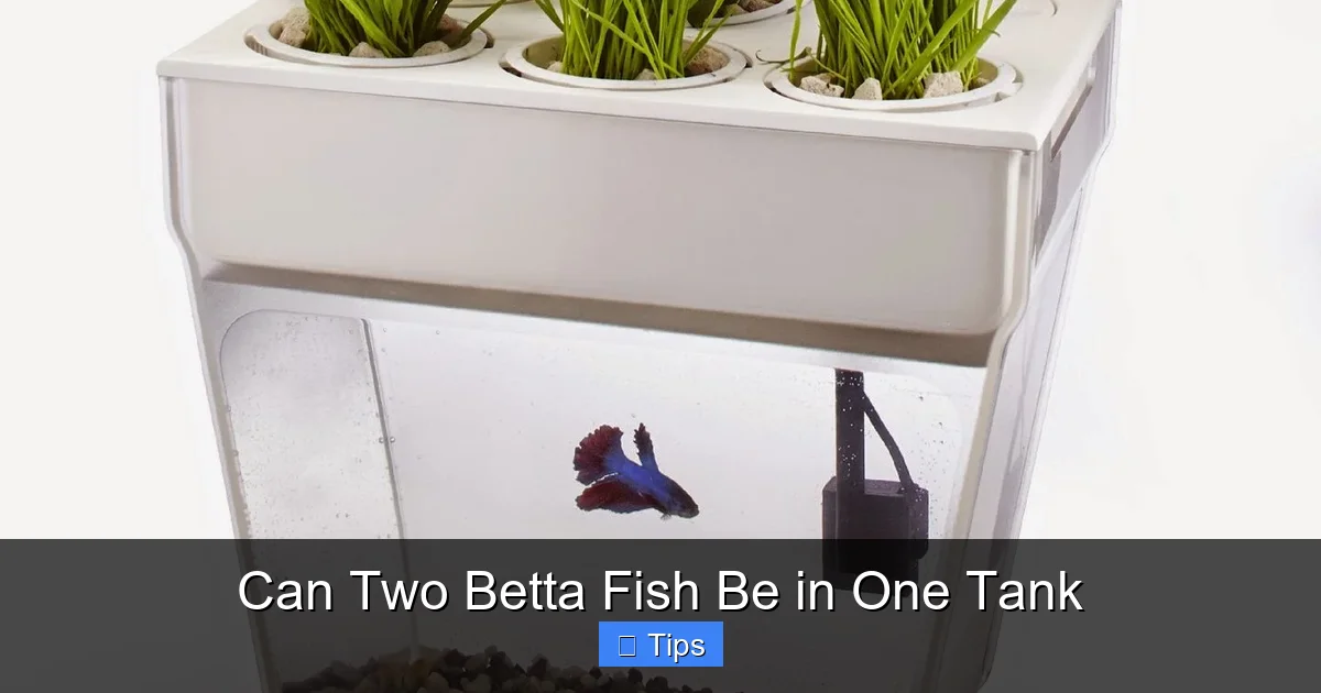 Can Two Betta Fish Be in One Tank