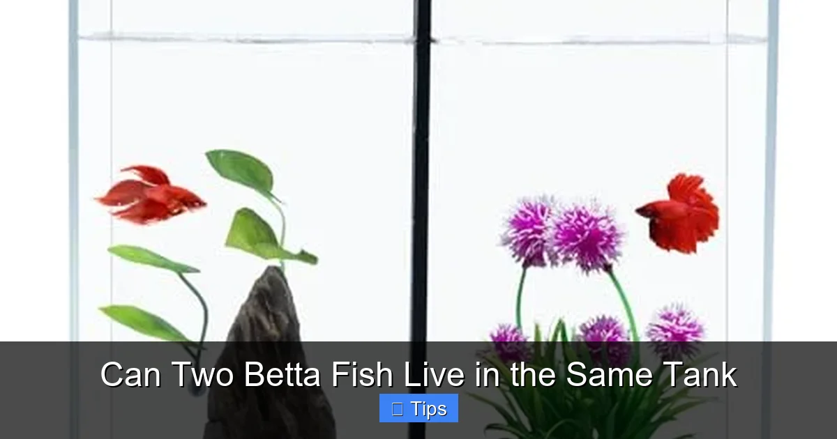 Can Two Betta Fish Live in the Same Tank