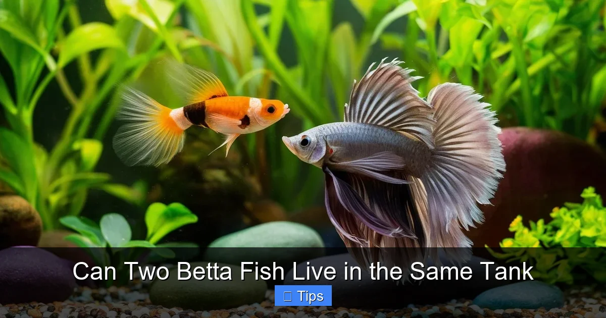 Can Two Betta Fish Live in the Same Tank