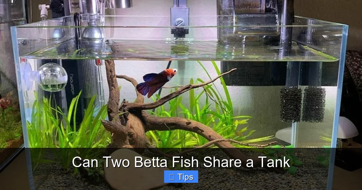 Can Two Betta Fish Share a Tank