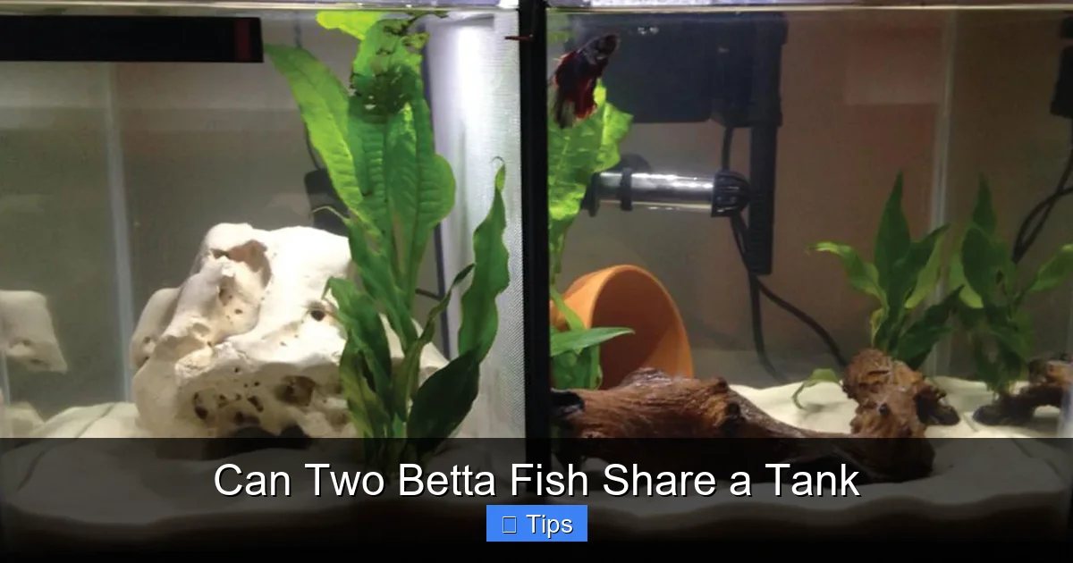 Can Two Betta Fish Share a Tank