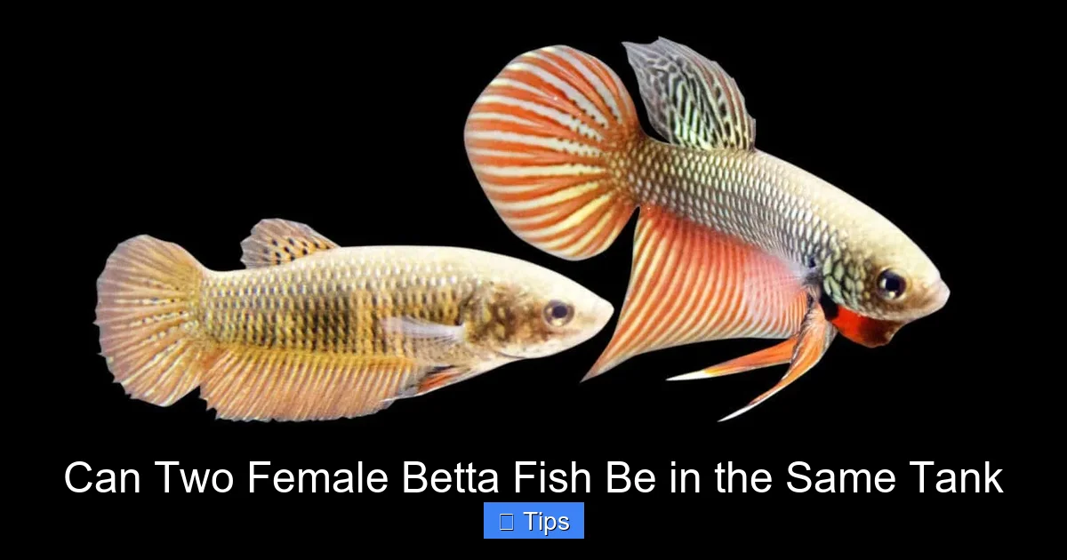 Can Two Female Betta Fish Be in the Same Tank