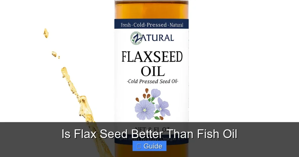 Is Flax Seed Better Than Fish Oil