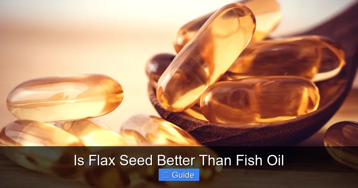 Is Flax Seed Better Than Fish Oil