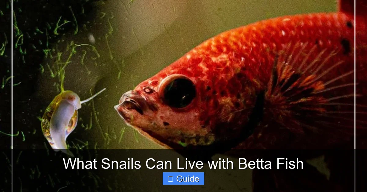 What Snails Can Live with Betta Fish