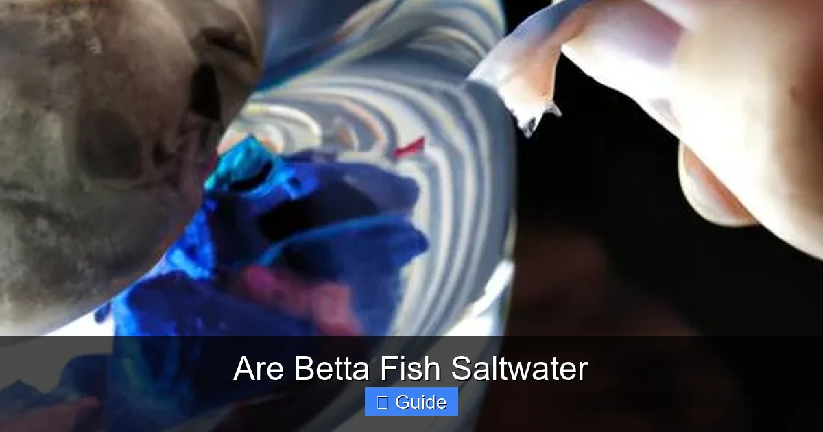 Are Betta Fish Saltwater