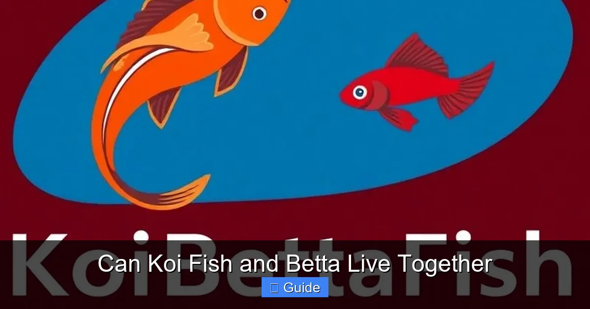 Can Koi Fish and Betta Live Together
