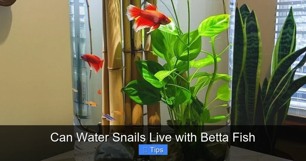 Can Water Snails Live with Betta Fish