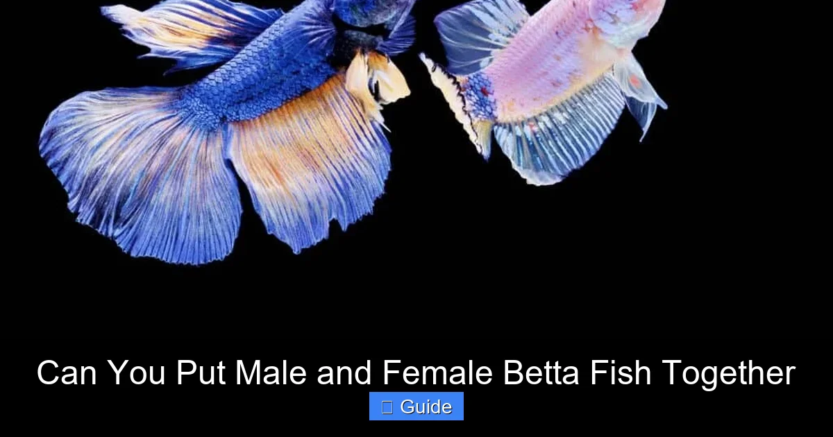 Can You Put Male and Female Betta Fish Together