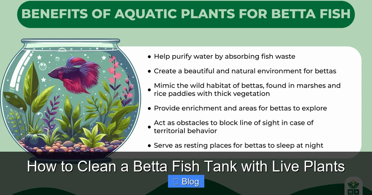 How to Clean a Betta Fish Tank with Live Plants