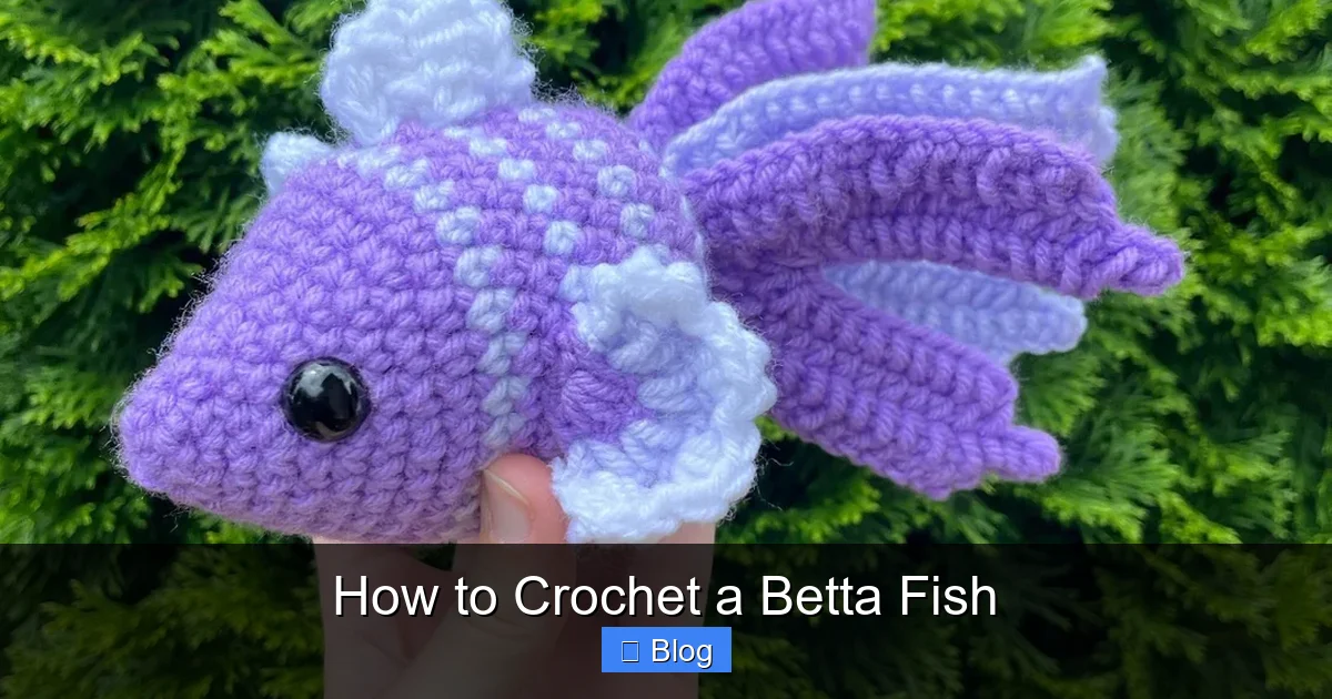 How to Crochet a Betta Fish