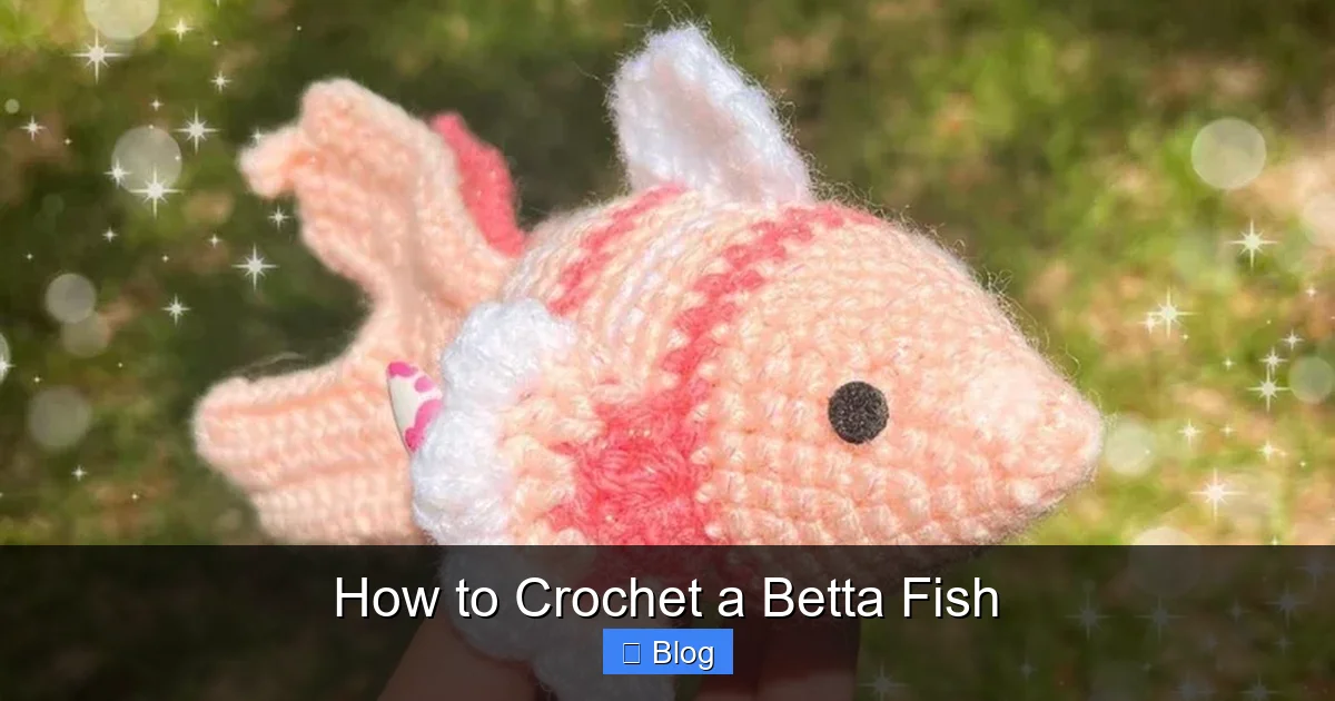 How to Crochet a Betta Fish