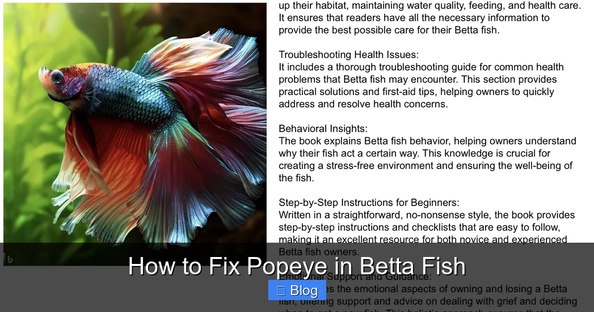 How to Fix Popeye in Betta Fish