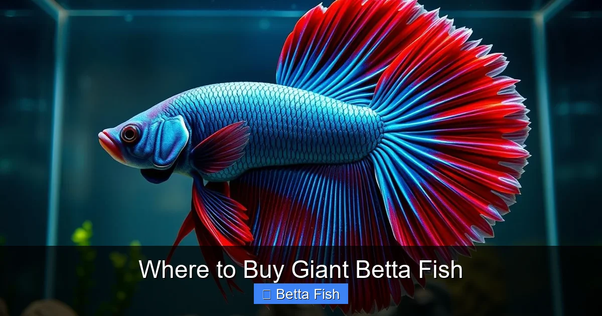 Where to Buy Giant Betta Fish