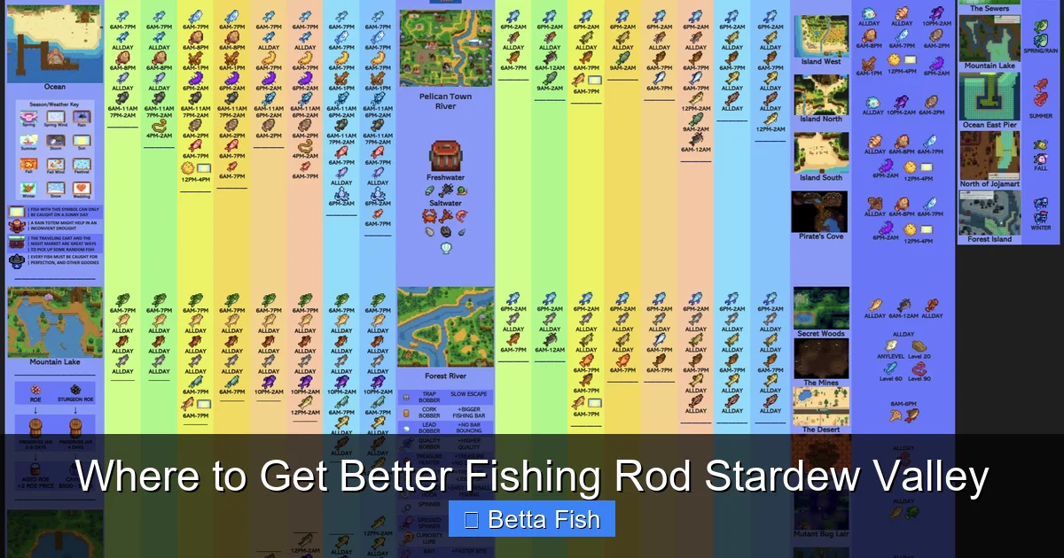 Where to Get Better Fishing Rod Stardew Valley