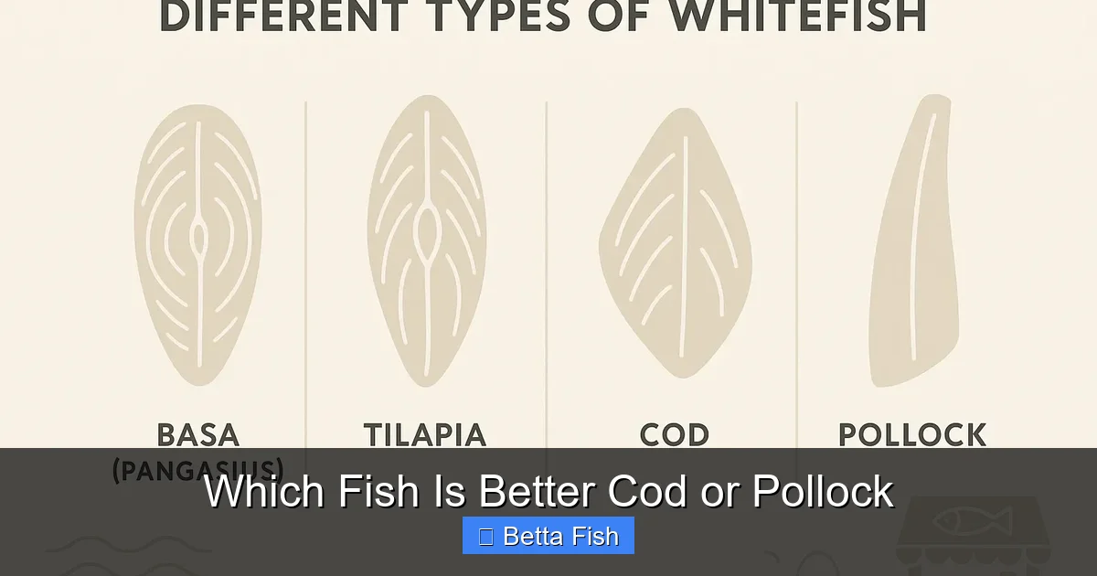Which Fish Is Better Cod or Pollock