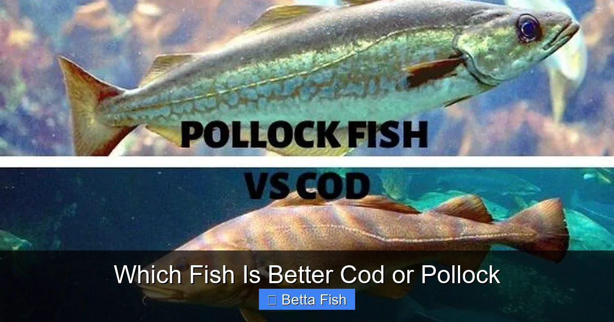 Which Fish Is Better Cod or Pollock