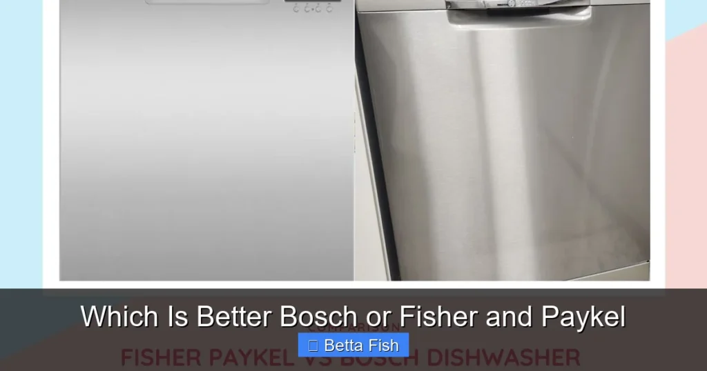 Which Is Better Bosch or Fisher and Paykel