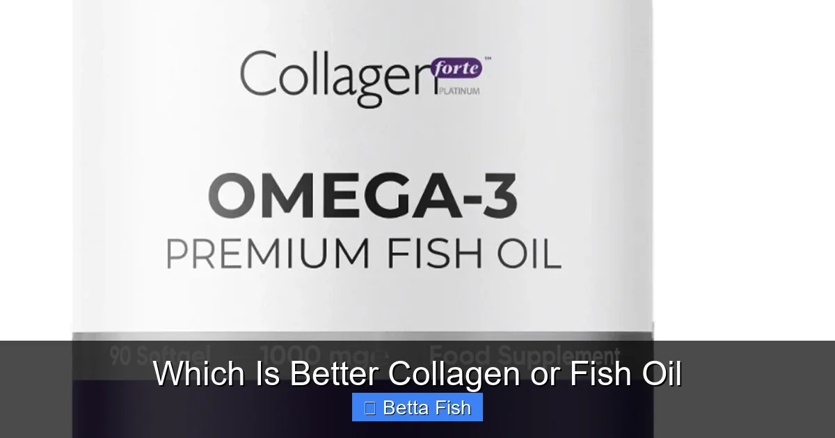 Which Is Better Collagen or Fish Oil