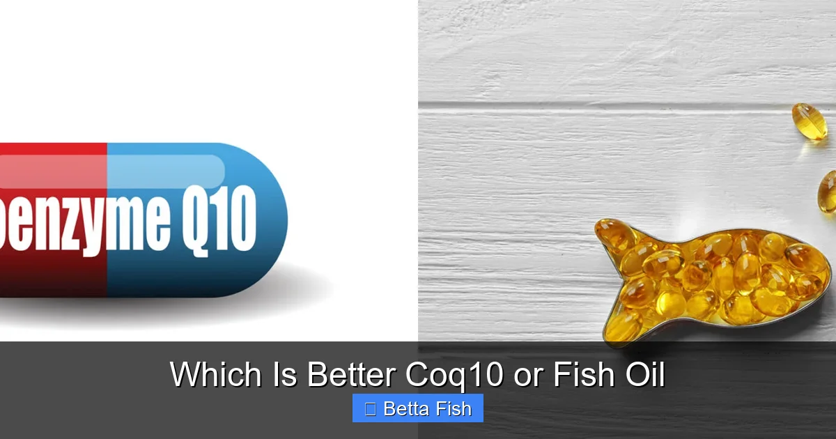 Which Is Better Coq10 or Fish Oil