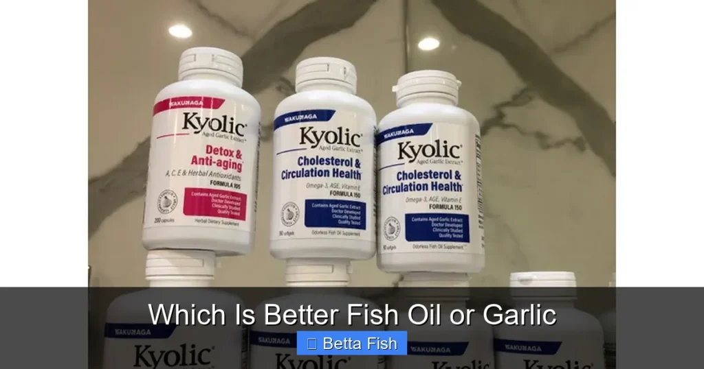 Which Is Better Fish Oil or Garlic
