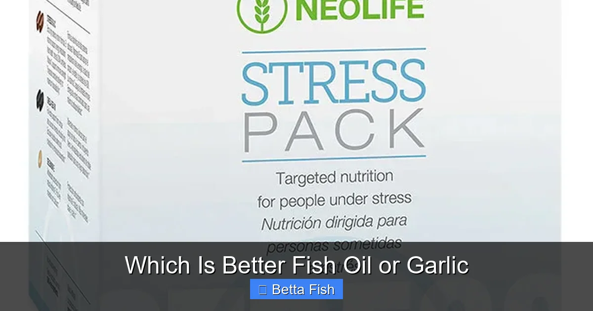 Which Is Better Fish Oil or Garlic