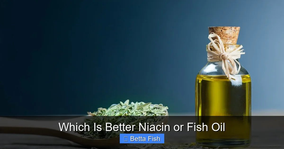 Which Is Better Niacin or Fish Oil