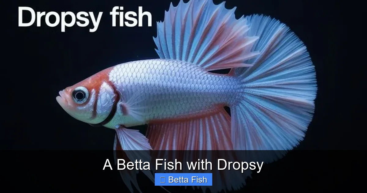 A Betta Fish with Dropsy