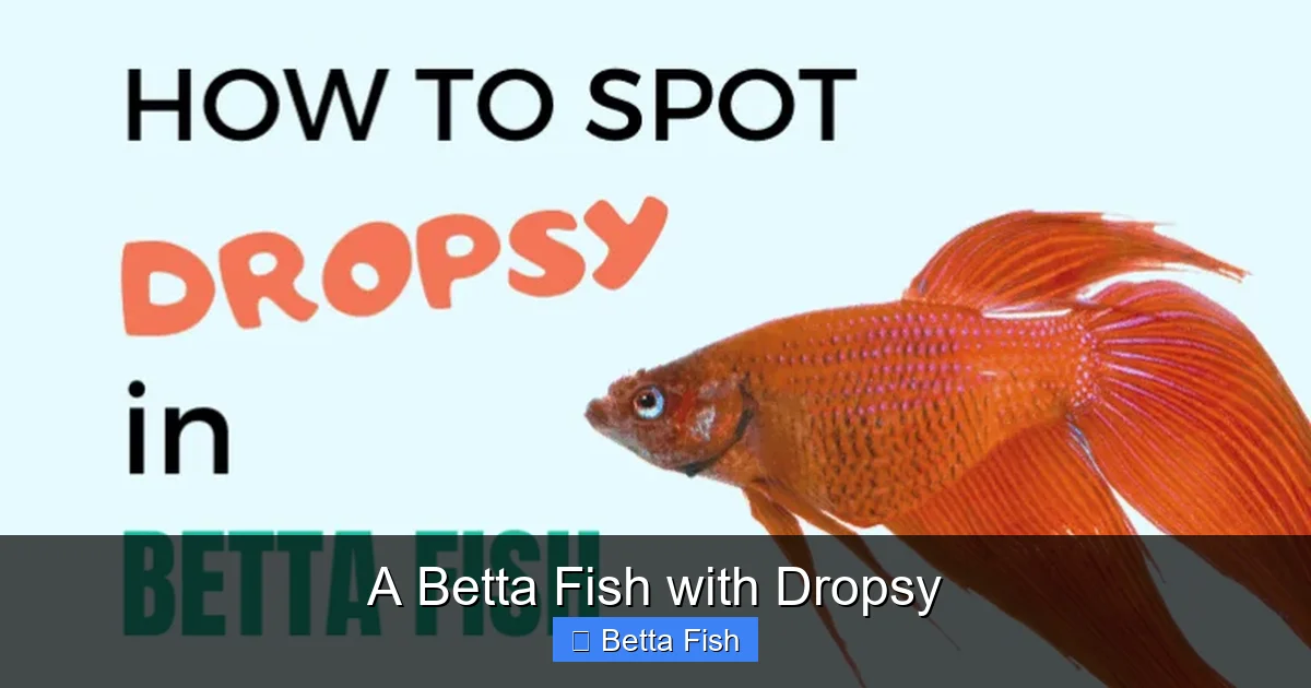 A Betta Fish with Dropsy