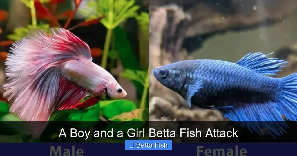 A Boy and a Girl Betta Fish Attack