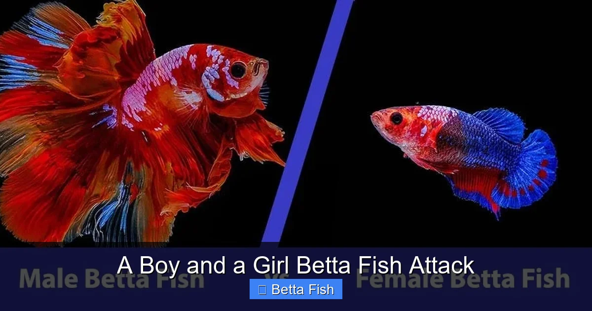 A Boy and a Girl Betta Fish Attack