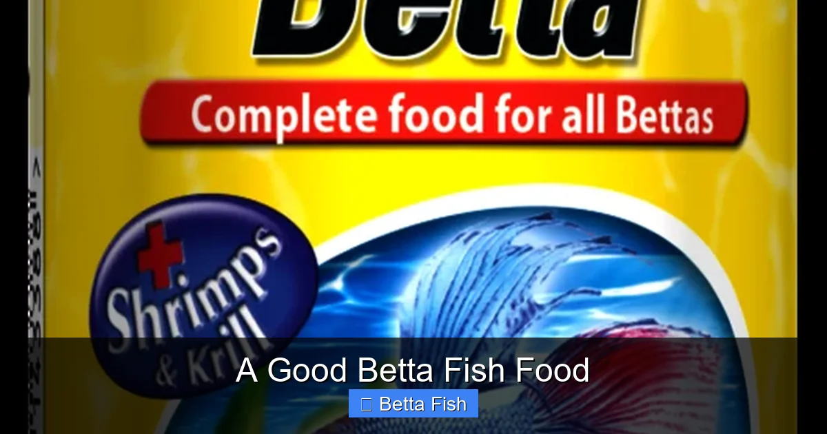 A Good Betta Fish Food