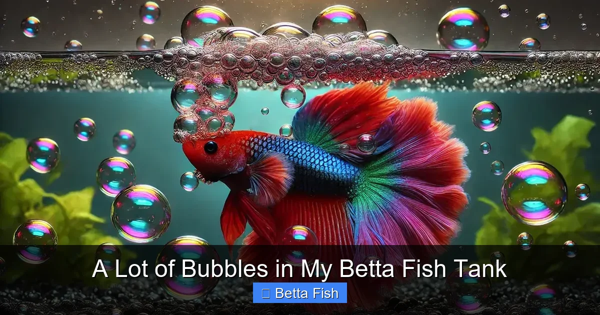 A Lot of Bubbles in My Betta Fish Tank