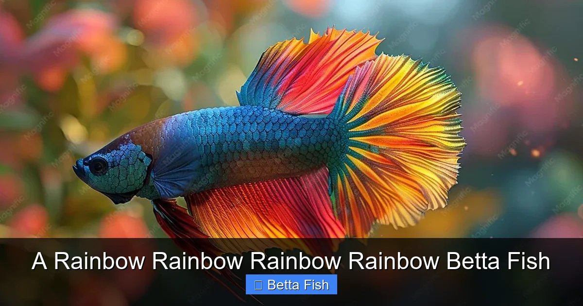A Rainbow Rainbow Rainbow Rainbow Betta Fish
