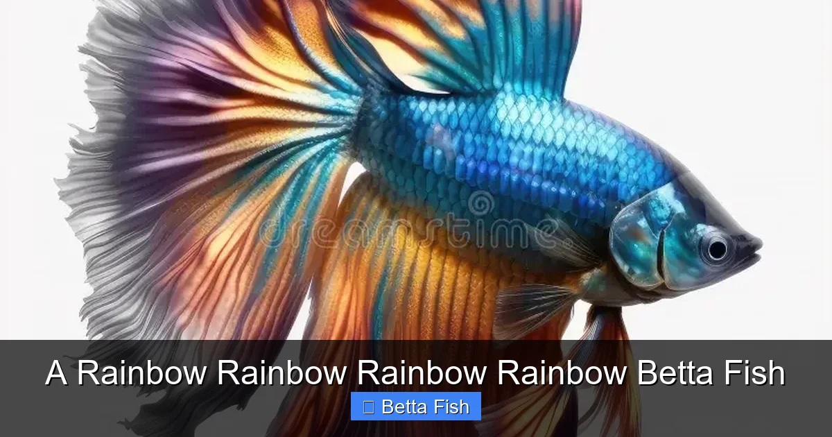 A Rainbow Rainbow Rainbow Rainbow Betta Fish